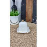 607110-A Лимонница 4" квадрат фарфор. белая