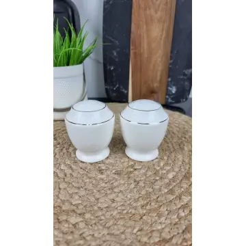 681607-A Сільничка+ перечниця порцел. біла ᐉ 681607-A - - класная цена в ProPosud