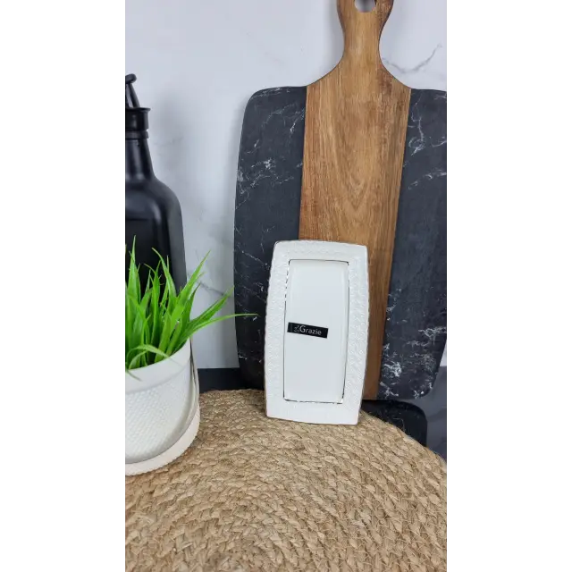 705718-A Тарілка мілка 7" прямокутна порцел. біла ᐉ 705718-A - - класна ціна в ProPosud