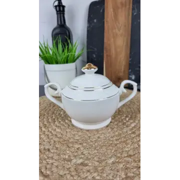 933511-A Цукорниця 500мл з ручкою кругла порцел. біла ᐉ 933511-A - - класная цена в ProPosud