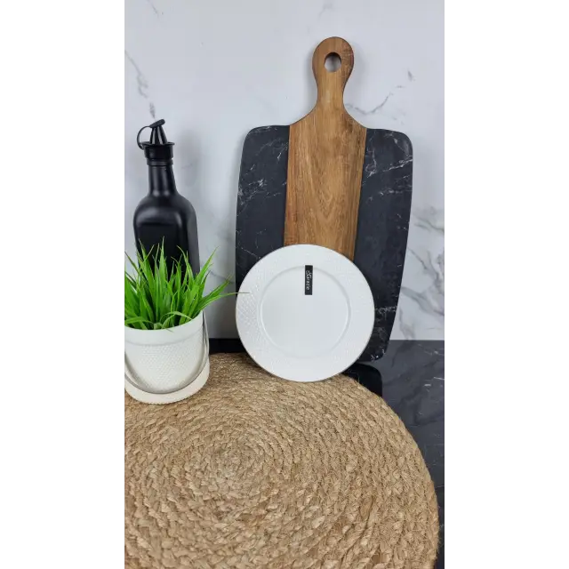 Crystal Тарілка мілка 7" d-17,5см порцел. білий Кристал