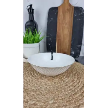 Crystal Салатник 7" d-18см фарфор. белый Кристал