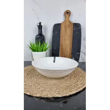 Crystal Салатник 9" d-23см фарфор. белый Кристал