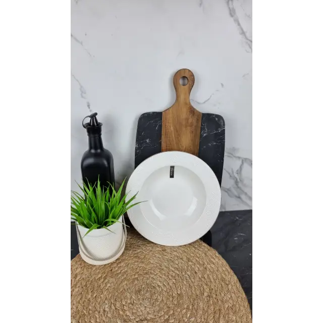 Harmony Тарелка глубокая 9" d-23см фарфор. белая Гармонія