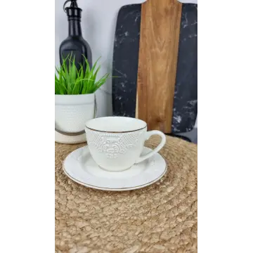 Harmony Чашка кофейная 250мл с блюдцем фарфор. белая Гармония