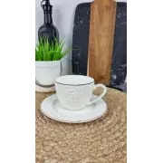 Harmony Чашка кавова 250мл з блюдце порцел. білий Гармонія