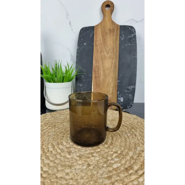 Чашка 320мл дымчатое стекло Herbata ᐉ - - класная цена в ProPosud