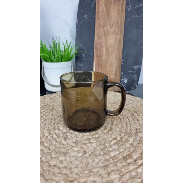 Чашка 400мл димчате скло Herbata XL ᐉ - - класна ціна в ProPosud