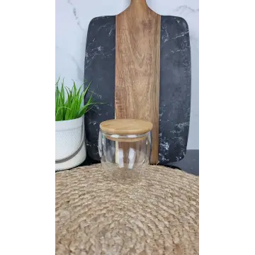 Чашка 250мл двойное стекло крышка бамбук CA-0001/250 ᐉ CA-0001/250 - - класная цена в ProPosud