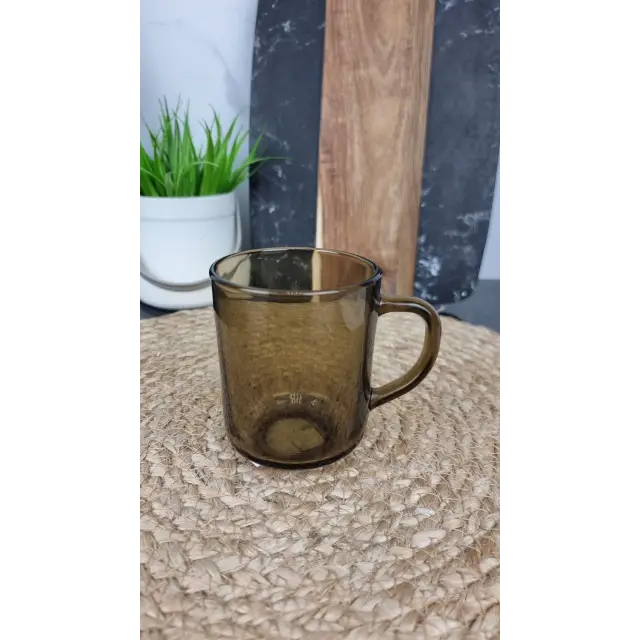 Чашка 250мл дымчатое стекло Chayna ᐉ - - класная цена в ProPosud