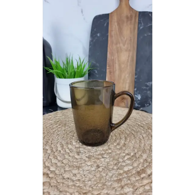 Чашка 330мл димчате скло White Coffe ᐉ - - класна ціна в ProPosud