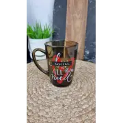 Чашка 330мл димчате скло White Coffe ДЕКОР MIX ᐉ - - класна ціна в ProPosud