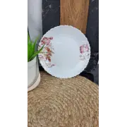 Сиреневый пион Тарелка мелкая №7,5 d-19см стеклокерамика Волнистый край 6616/ S ᐉ 6616/ S - - класная цена в ProPosud