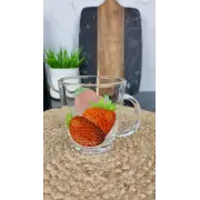 OCT 20 A2410T Чашка стеклянная 340мл Клубника ᐉ OCT 20 A2410T - - класная цена в ProPosud