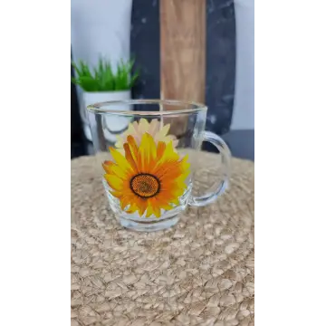 OCT 17 A2410T Чашка скляна 340мл Соняшник ᐉ OCT 17 A2410T - - класна ціна в ProPosud