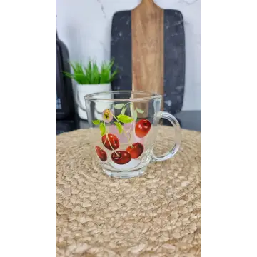 OCT 26 A2410T Чашка стеклянная 340мл Вишня ᐉ OCT 26 A2410T - - класная цена в ProPosud