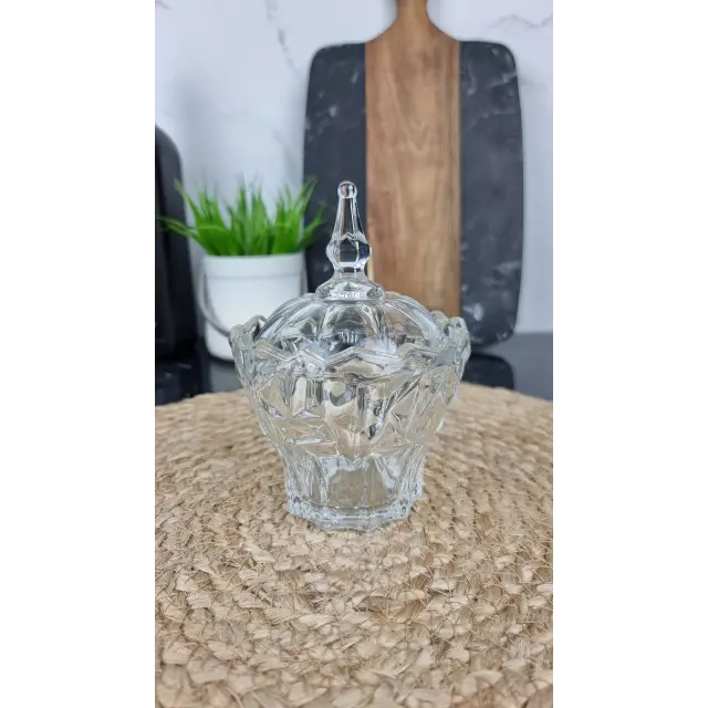 S505 Цукерниця 370мл скляна ᐉ S505 - - класна ціна в ProPosud