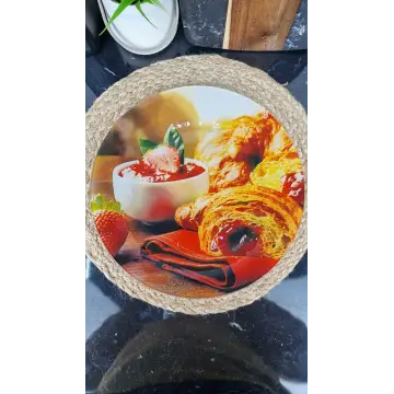 S3012/T 310 Блюдо стекл. круглое 30см Круассаны ᐉ S3012/T 310 - - класная цена в ProPosud