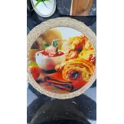 S3012/T 310 Блюдо стекл. круглое 30см Круассаны ᐉ S3012/T 310 - - класная цена в ProPosud