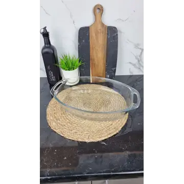 6665 Деко овальне 4,2л скл. жароміцне з руч. ᐉ 6665 - - класная цена в ProPosud