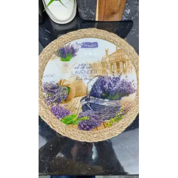 S3012/U 032 Блюдо стекл. круглое 30см Лаванда прованс ᐉ S3012/U 032 - - класная цена в ProPosud