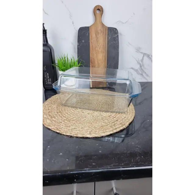 8102 Каструля прямокутна 3,0л скл.жароміцне ᐉ 8102 - - класна ціна в ProPosud