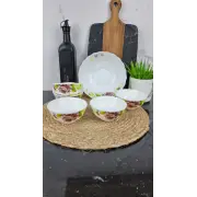 Бузковий піон Набір салатників 7-пр. склокераміка 6616/ S ᐉ 6616/ S - - класна ціна в ProPosud