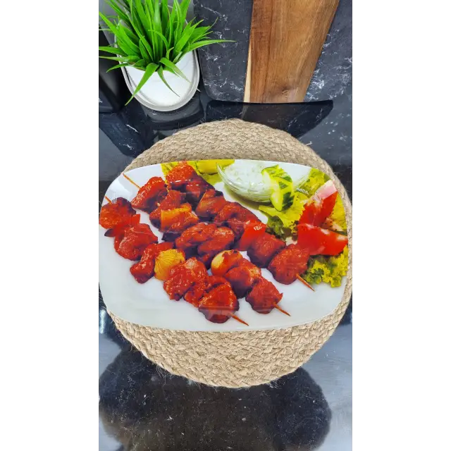 S445014C/T 311/14" Блюдо скл. прямокутне 34,5*23,5 Шашлик соус ᐉ S445014C/T 311 - - класна ціна в ProPosud