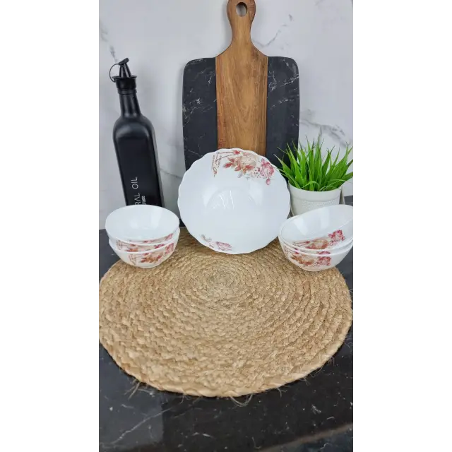 Чайна троянда Набір салатників 7-пр. склокераміка 6916/ S ᐉ 6916/ S - - класная цена в ProPosud