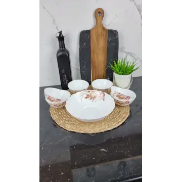 Чайна троянда Набір салатників 7-пр. склокераміка 6916/ S ᐉ 6916/ S - - класная цена в ProPosud