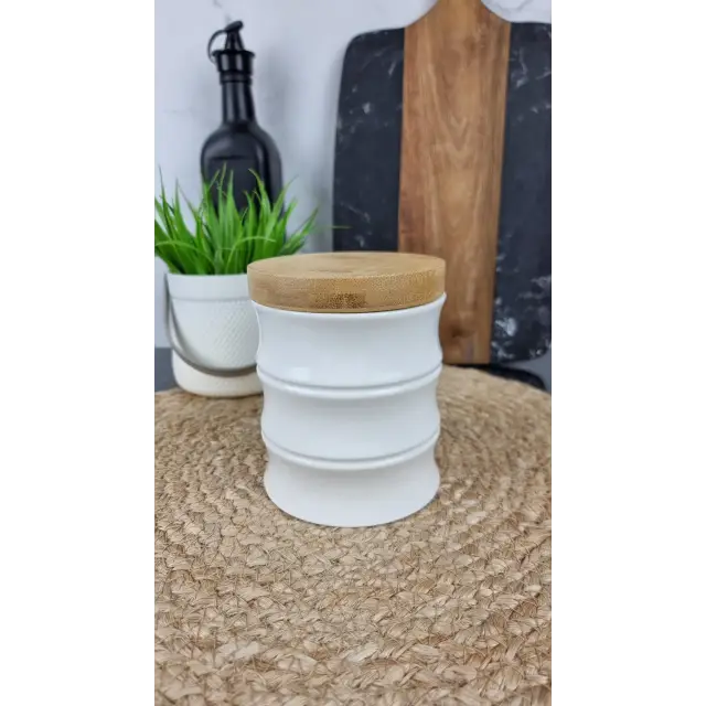 PJ03762-M1 Банка 560мл з дерев. кришкою ᐉ PJ03762-M1 - - класна ціна в ProPosud