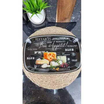 S445014C/BB138 L/14'' Блюдо стекл. прямоугольное 34,5*23,5 Сыр Bon Appetit ᐉ S445014C/BB138 L - - класная цена в ProPosud