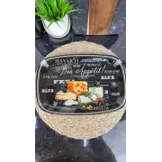 S445014C/BB138 L/14'' Блюдо стекл. прямоугольное 34,5*23,5 Сыр Bon Appetit ᐉ S445014C/BB138 L - - класная цена в ProPosud