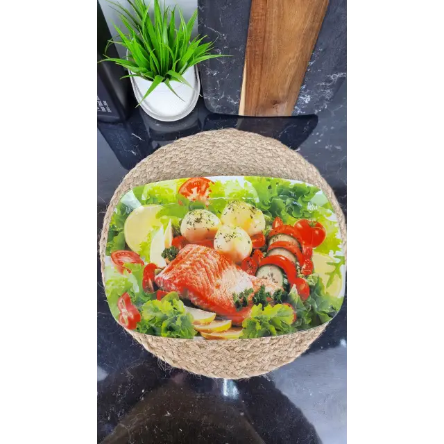 S445014C/T 315/14" Блюдо скл. прямокутне 34,5*23,5 Риба ᐉ S445014C/T 315 - - класна ціна в ProPosud