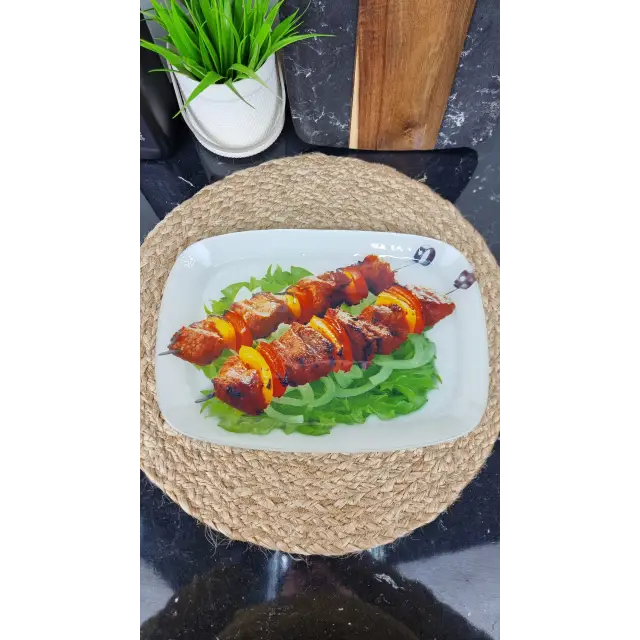 S445012C/T 312/12" Блюдо стекл. прямоугольное 29,5*21 Шашлык ᐉ S445012C/T 312 - - класная цена в ProPosud