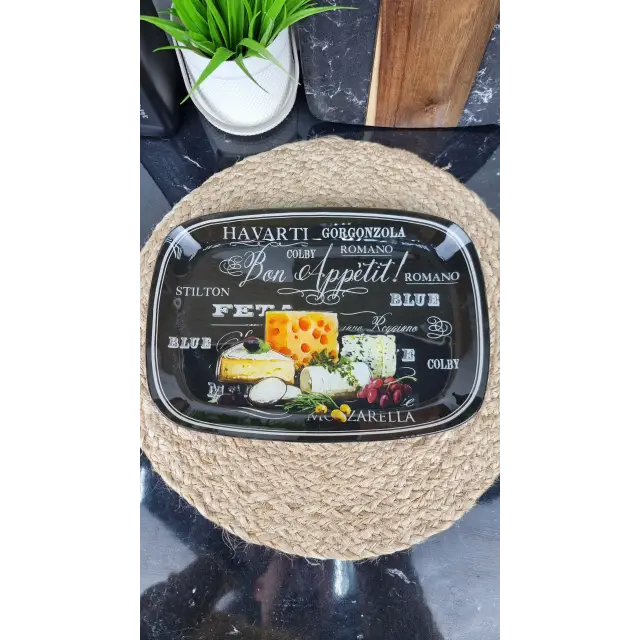 S445012C/BB138 L/12'' Блюдо стекл. прямоугольное 29,5*21 Сыр Bon Appetit ᐉ S445012C/BB138 L - - класная цена в ProPosud