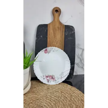 Орхидея Тарелка мелкая №7,5 d-19см стеклокерамика Волнистый край S010/S SO01/S ᐉ S010/S SO01/S - - класная цена в ProPosud