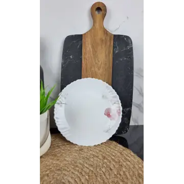 Орхидея Тарелка мелкая №7,5 d-19см стеклокерамика Волнистый край 6714/ S ᐉ 6714/ S - - класная цена в ProPosud