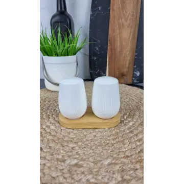 PJ03448 Набор для специй на дерев. подставке соль, перец ᐉ PJ03448 - - класная цена в ProPosud