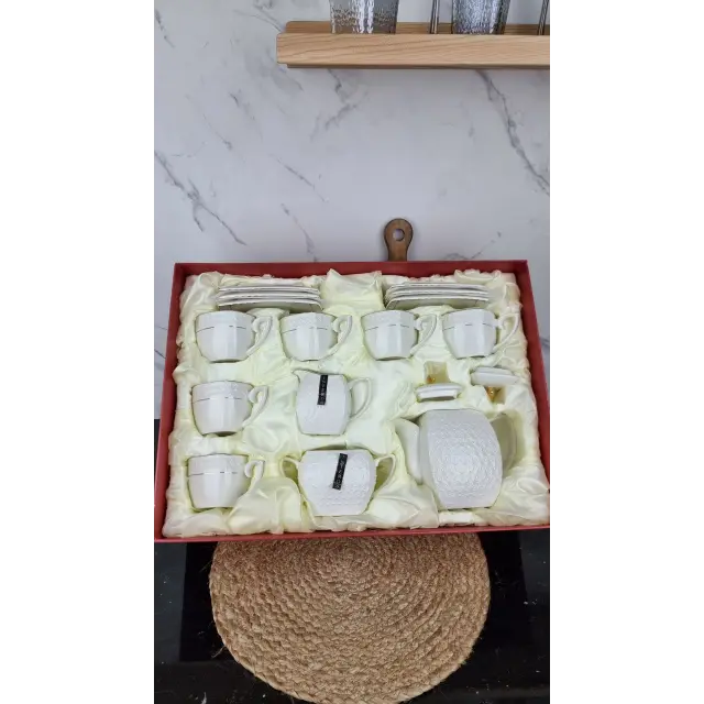 PT0115-A Набор чайный 15-пр. (чашки 240мл квадрат) ᐉ PT0115-A - - класная цена в ProPosud