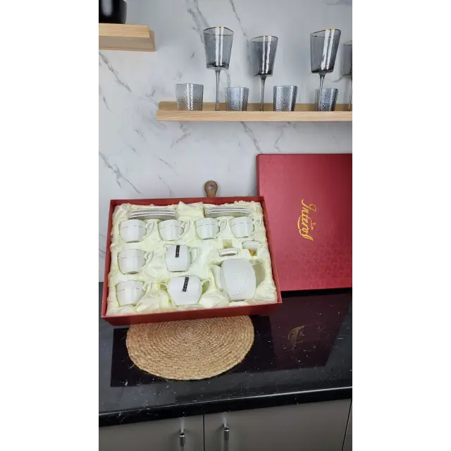 PT0115-A Набор чайный 15-пр. (чашки 240мл квадрат) ᐉ PT0115-A - - класная цена в ProPosud