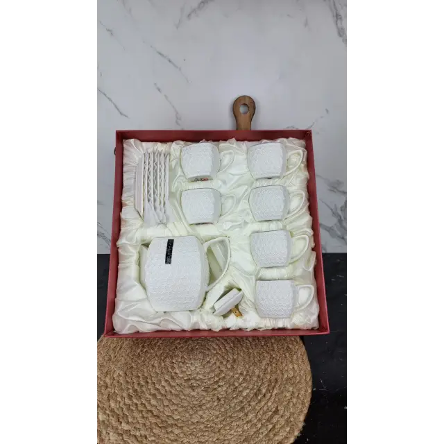 PT0866-A Набор чайный 13-пр. 6*200мл квадрат с блюдцем, заварник 900мл ᐉ PT0866-A - - класная цена в ProPosud