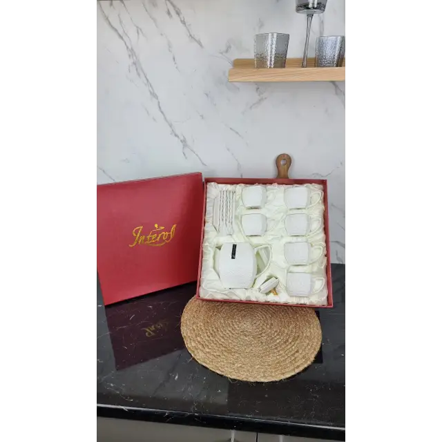 PT0866-A Набор чайный 13-пр. 6*200мл квадрат с блюдцем, заварник 900мл ᐉ PT0866-A - - класная цена в ProPosud