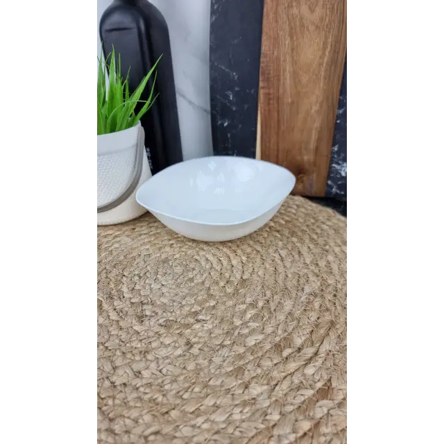 WHITE Салатник квадратный №6,5 стеклокерамика O312065 ᐉ WHITE O312065 - - класная цена в ProPosud