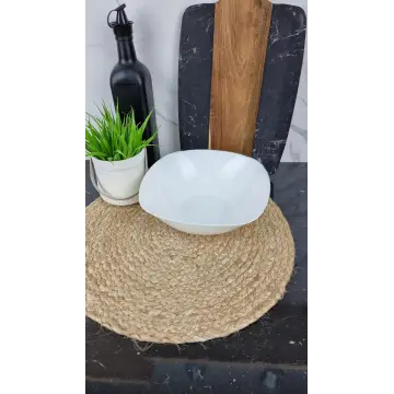 WHITE Салатник квадратный №9 стеклокерамика O312090 ᐉ WHITE O312090 - - класная цена в ProPosud 2