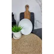 WHITE Тарелка глубокая овальная №9 стеклокерамика LCSP90 ᐉ WHITE LCSP90 - - класная цена в ProPosud