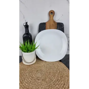 WHITE Тарелка мелкая квадратная №11 стеклокерамика O31110 ᐉ WHITE O31110 - - класная цена в ProPosud