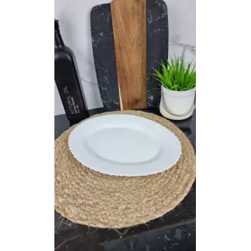 WHITE Тарелка овальная №12 стеклокерамика Волнистый край O441012CE ᐉ WHITE O441012CE - - класная цена в ProPosud 2