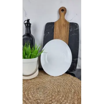 WHITE Тарелка мелкая овальная №8,5 стеклокерамика LCP85 ᐉ WHITE LCP85 - - класная цена в ProPosud