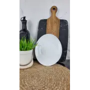 WHITE Тарелка мелкая овальная №8,5 стеклокерамика LCP85 ᐉ WHITE LCP85 - - класная цена в ProPosud